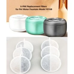 GroovyPets Cat Replacement Fountain Filters, Beige