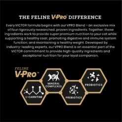 VICTOR Mers Feline Dry Cat Food 12 VICTOR Mers Feline Dry Cat Food -Wellness Sales Store 101791 PT3. AC SS1800 V1677691028