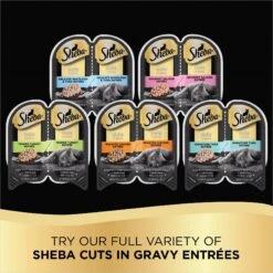 Sheba Perfect Portions Grain-Free Roasted Chicken Cuts In Gravy Entree Adult Wet Cat Food Trays -Wellness Sales Store 103404 PT5. AC SS1800 V1626990717