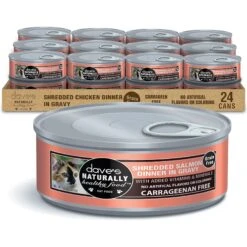Dave's Pet Food Naturally Healthy Grain-Free Shredded Salmon Dinner In Gravy Canned Cat Food