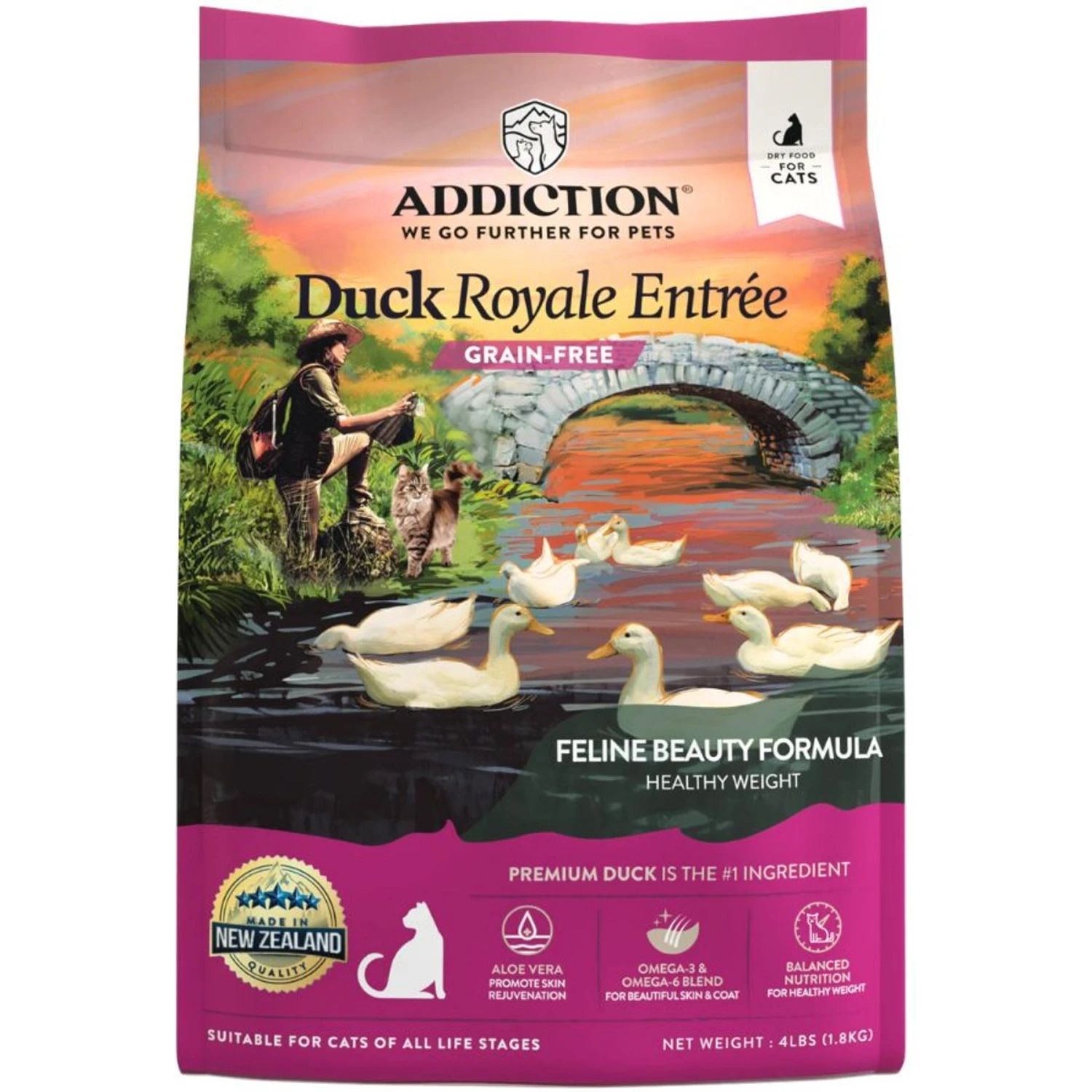 Addiction Grain-Free Duck Royale Dry Cat Food 1 Addiction Grain-Free Duck Royale Dry Cat Food
