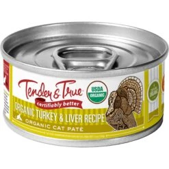 Tender & True Organic Turkey & Liver Recipe Grain- Free Canned Cat Food