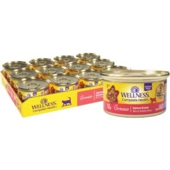 Wellness Natural Grain-Free Gravies Salmon Entree Canned Cat Food