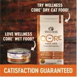 Wellness CORE Signature Selects Shredded Boneless Chicken & Turkey Entree In Sauce Grain-Free Natural Canned Cat Food -Wellness Sales Store 119859 PT7. AC SS1800 V1678465101