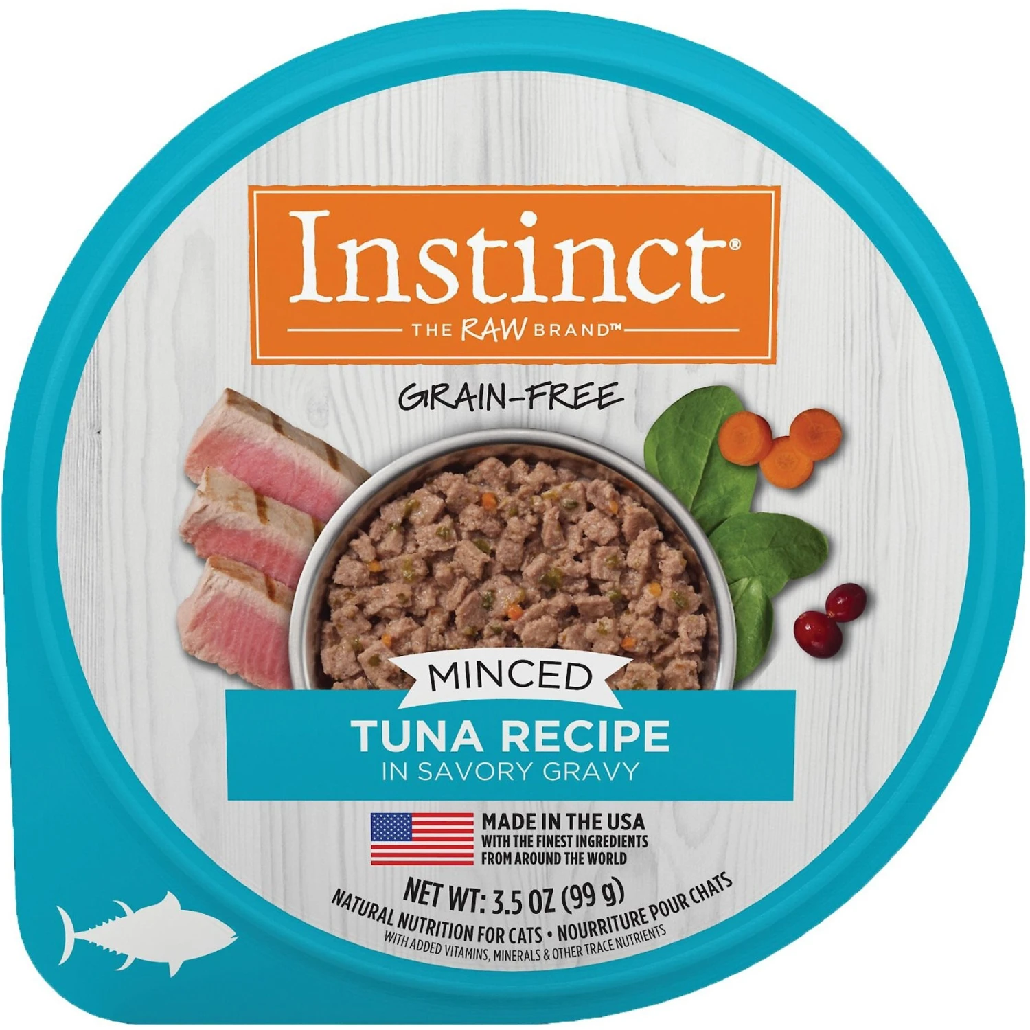 Instinct Grain-Free Minced Recipe With Real Tuna Wet Cat Food Cups 1 Instinct Grain-Free Minced Recipe With Real Tuna Wet Cat Food Cups