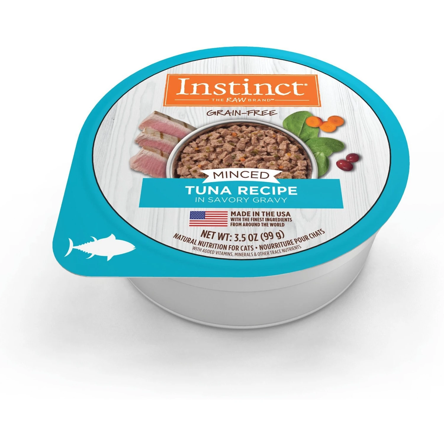 Instinct Grain-Free Minced Recipe With Real Tuna Wet Cat Food Cups 2 Instinct Grain-Free Minced Recipe With Real Tuna Wet Cat Food Cups - Image 2
