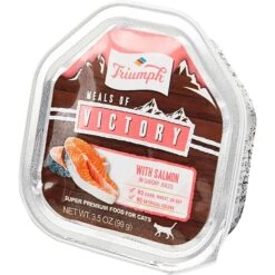 Triumph Meals Of Victory With Salmon In Savory Juices Cat Food Trays