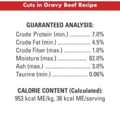 Nutro Perfect Portions Grain-Free Cuts In Gravy Beef Recipe Cat Food Trays -Wellness Sales Store 128579 PT6. AC SS1800 V1702678406