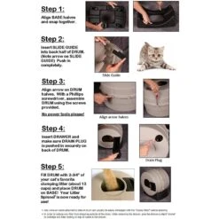 Litter Spinner Cat Litter Box For Small Cats -Wellness Sales Store 130792 PT8. AC SS1800 V1536930415