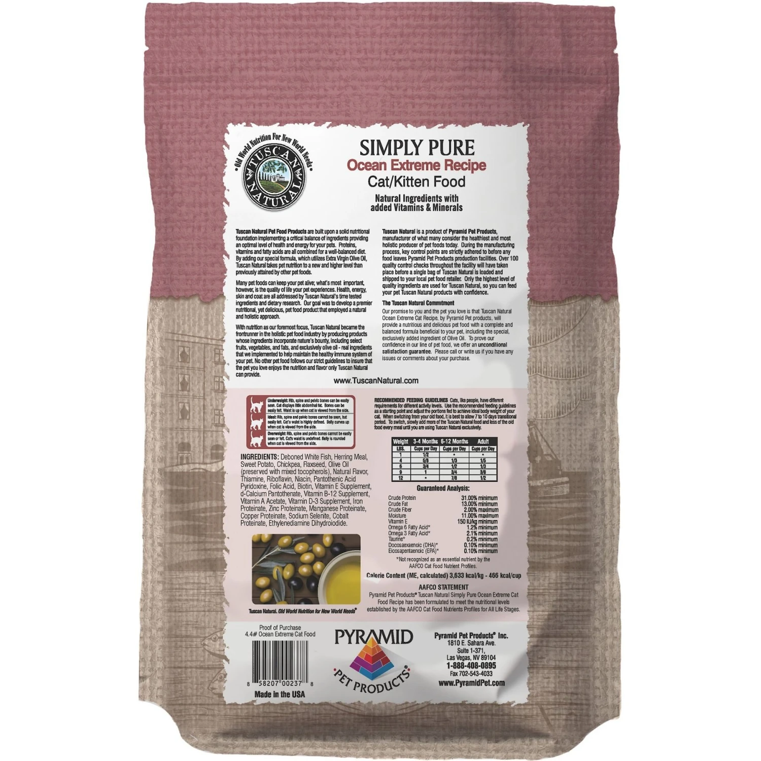 Tuscan Natural Simply Pure Ocean Extreme Grain-Free Dry Cat Food 2 Tuscan Natural Simply Pure Ocean Extreme Grain-Free Dry Cat Food - Image 2