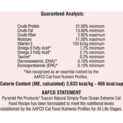 Tuscan Natural Simply Pure Ocean Extreme Grain-Free Dry Cat Food 11 Tuscan Natural Simply Pure Ocean Extreme Grain-Free Dry Cat Food -Wellness Sales Store 130975 PT3. AC SS1800 V1499812999