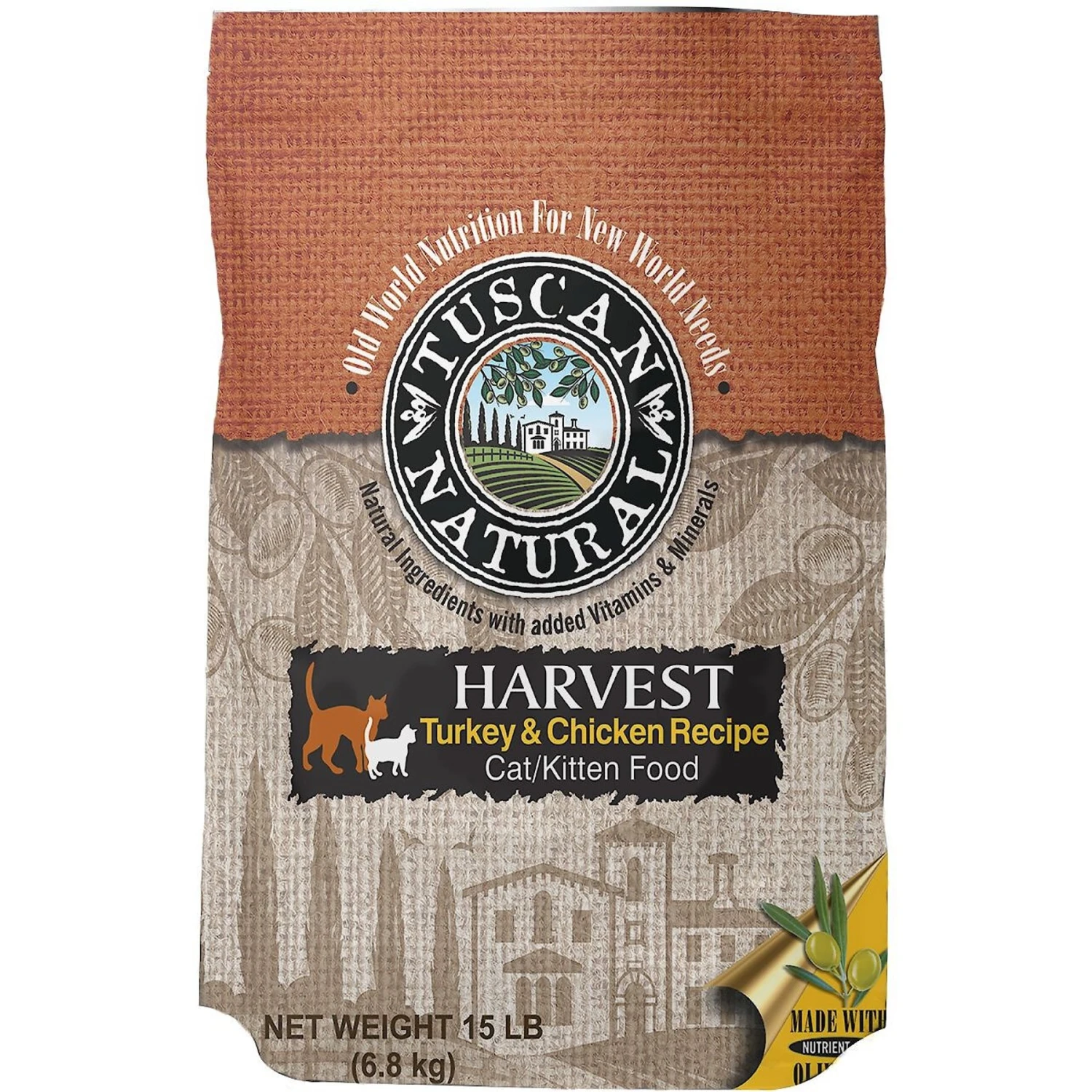 Tuscan Natural Harvest Turkey & Chicken Dry Cat Food 1 Tuscan Natural Harvest Turkey & Chicken Dry Cat Food