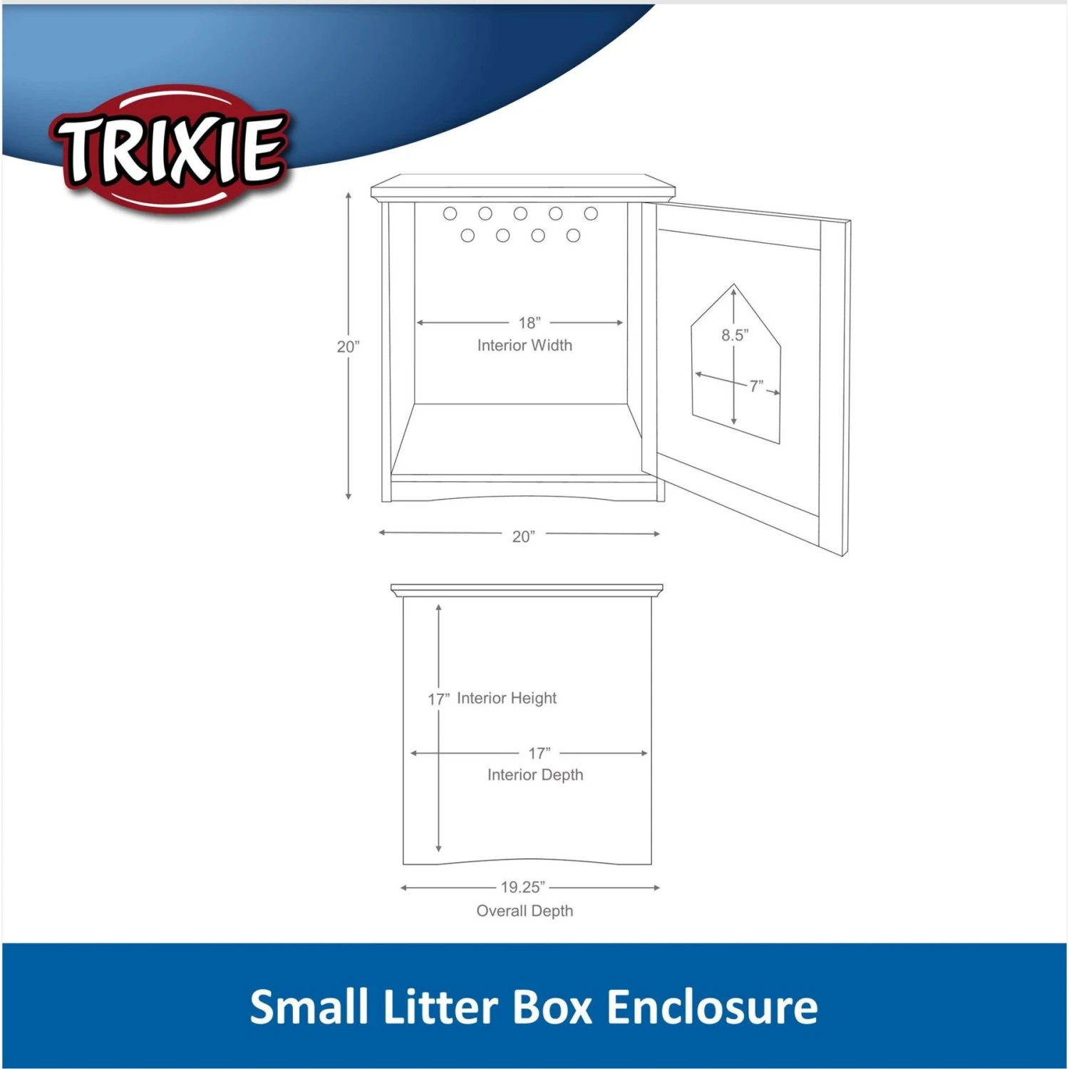 TRIXIE Wooden Cat Home & Litter Box Cover 3 TRIXIE Wooden Cat Home & Litter Box Cover - Image 3