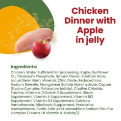 Almo Nature HQS La Cucina Chicken With Apple Grain-Free Cat Food Pouches -Wellness Sales Store 141496 PT3. AC SS1800 V1639524708