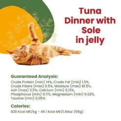 Almo Nature HQS La Cucina Tuna With Sole Grain-Free Cat Food Pouches -Wellness Sales Store 141498 PT4. AC SS1800 V1632849121