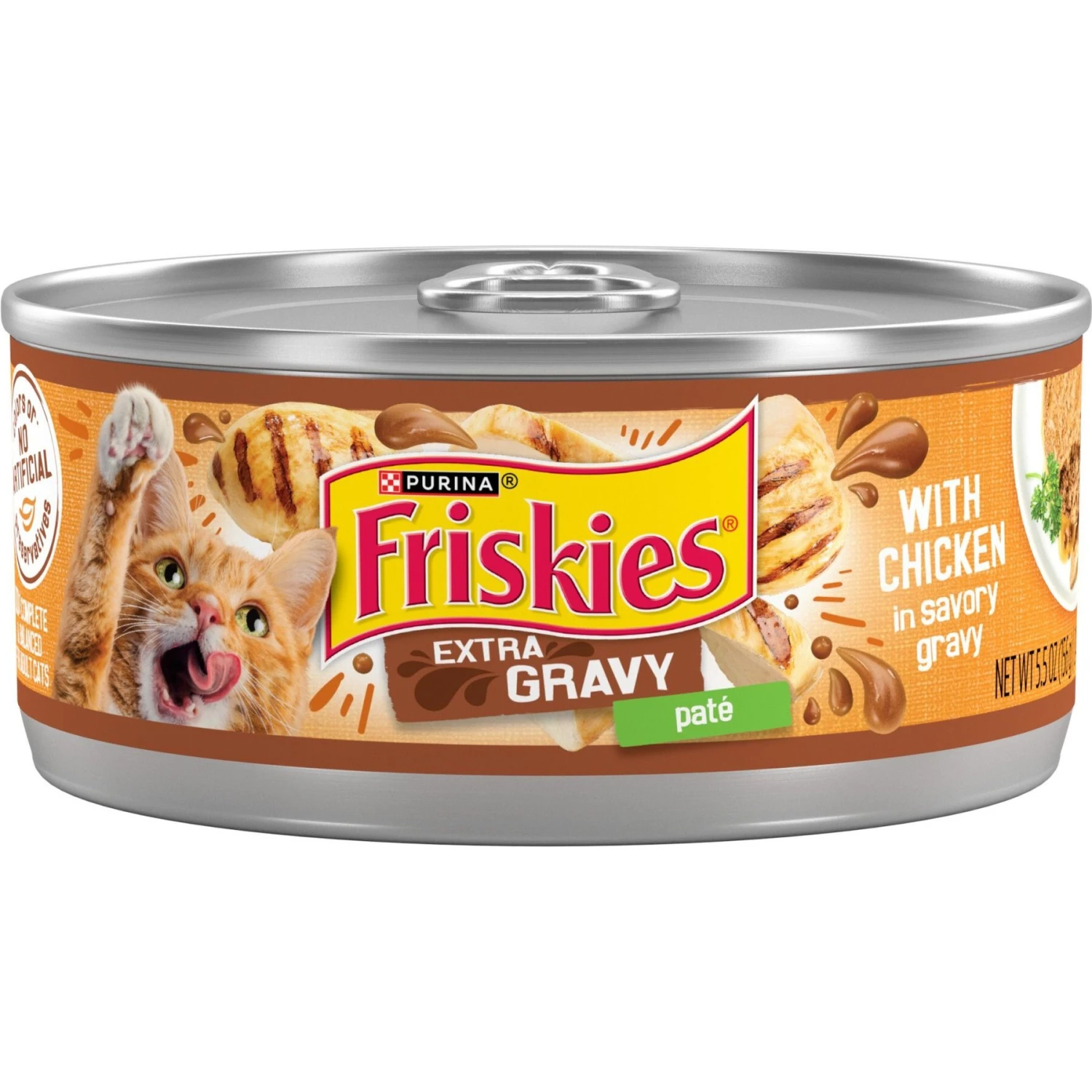 Friskies Extra Gravy Pate With Chicken In Savory Gravy Canned Cat Food 1 Friskies Extra Gravy Pate With Chicken In Savory Gravy Canned Cat Food