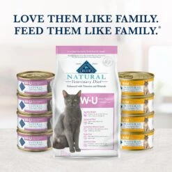 Blue Buffalo Natural Veterinary Diet W+U Weight Management + Urinary Care Grain-Free Wet Cat Food -Wellness Sales Store 147688 PT8. AC SS1800 V1590599840