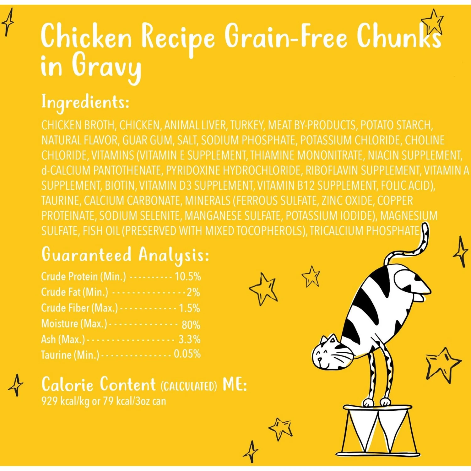 Tiny Tiger Chunks In Gravy Chicken Recipe Grain-Free Canned Cat Food 6 Tiny Tiger Chunks In Gravy Chicken Recipe Grain-Free Canned Cat Food - Image 6