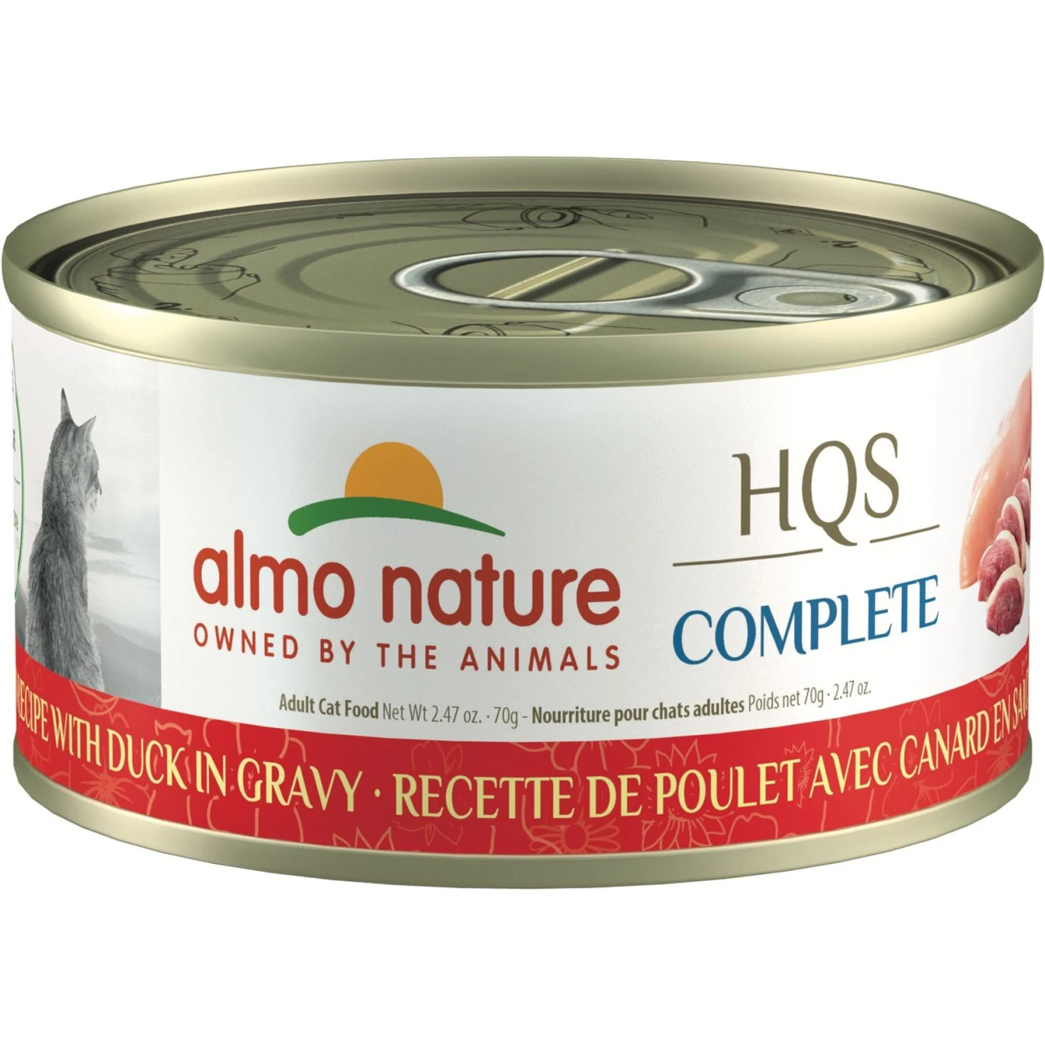 Almo Nature HQS Complete Chicken With Duck Grain-Free Canned Cat Food 1 Almo Nature HQS Complete Chicken With Duck Grain-Free Canned Cat Food