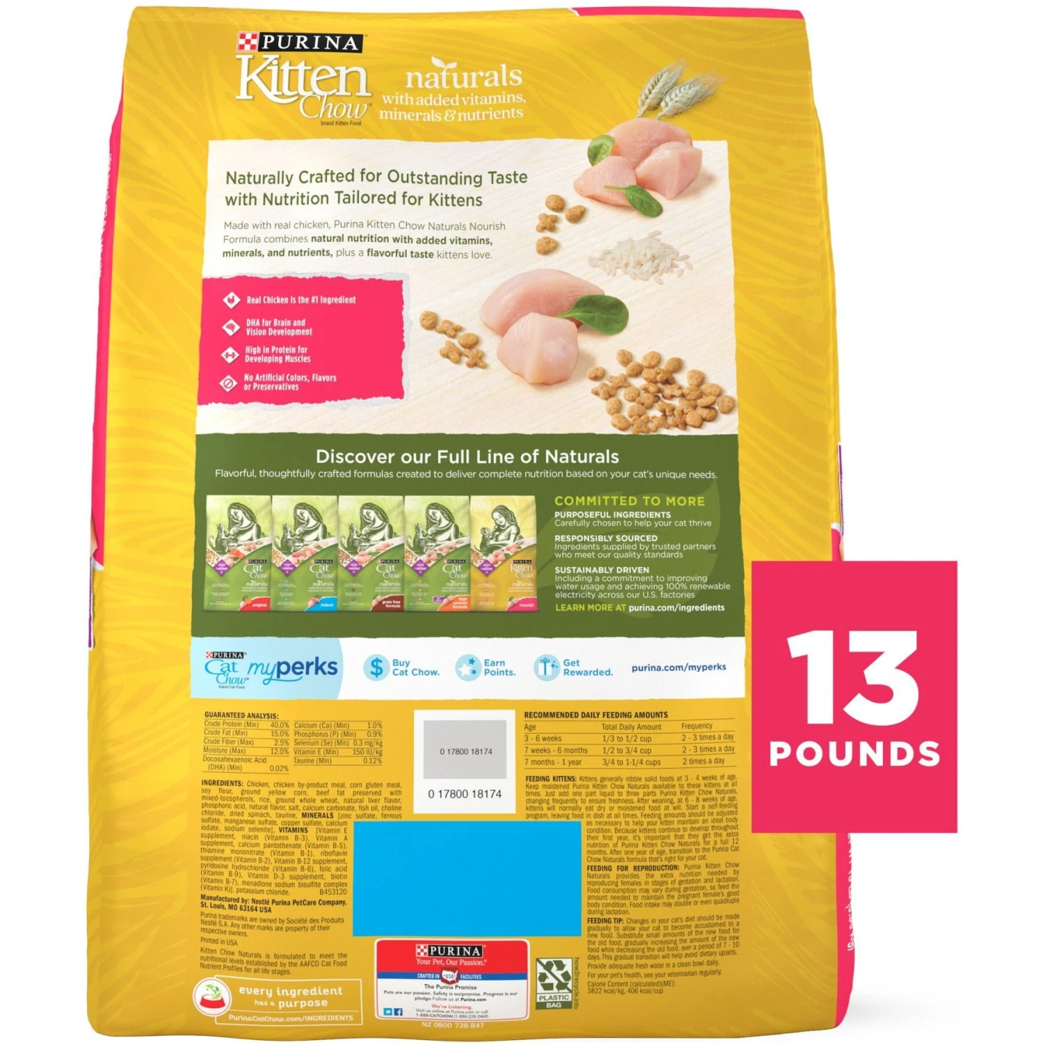 Kitten Chow Naturals Original With Added Vitamins, Minerals & Nutrients Dry Cat Food 2 Kitten Chow Naturals Original With Added Vitamins, Minerals & Nutrients Dry Cat Food - Image 2