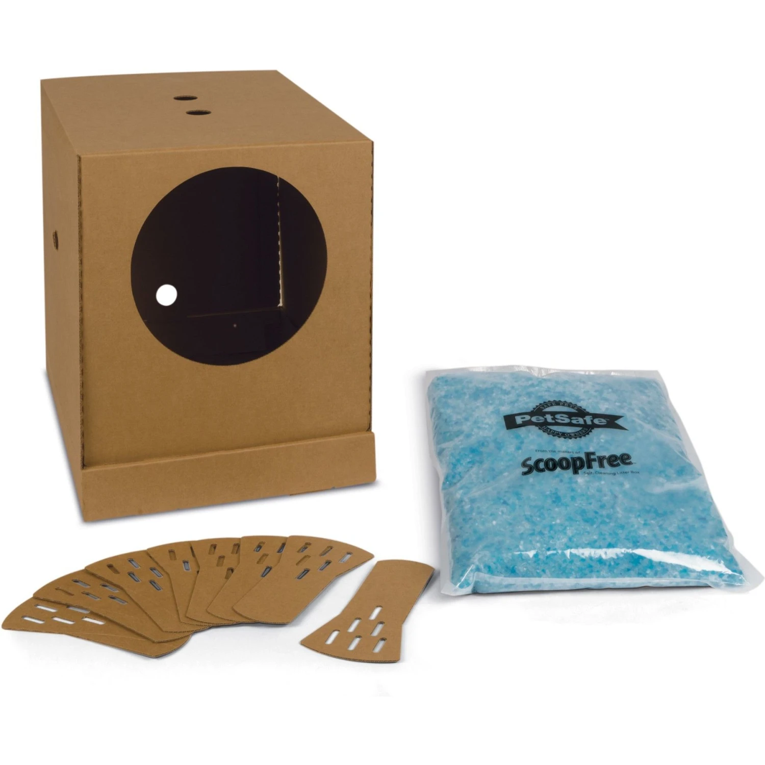 PetSafe Disposable Collapsible Litter Box With ScoopFree Crystal Litter 1 PetSafe Disposable Collapsible Litter Box With ScoopFree Crystal Litter