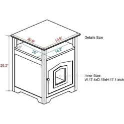 Arf Pets Designer Enclosed Cat Litter Box 7 Arf Pets Designer Enclosed Cat Litter Box -Wellness Sales Store 173265 PT2. AC SS1800 V1617700009