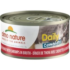 Almo Nature Daily Complete Tuna Dinner With Shrimps In Broth Canned Cat Food