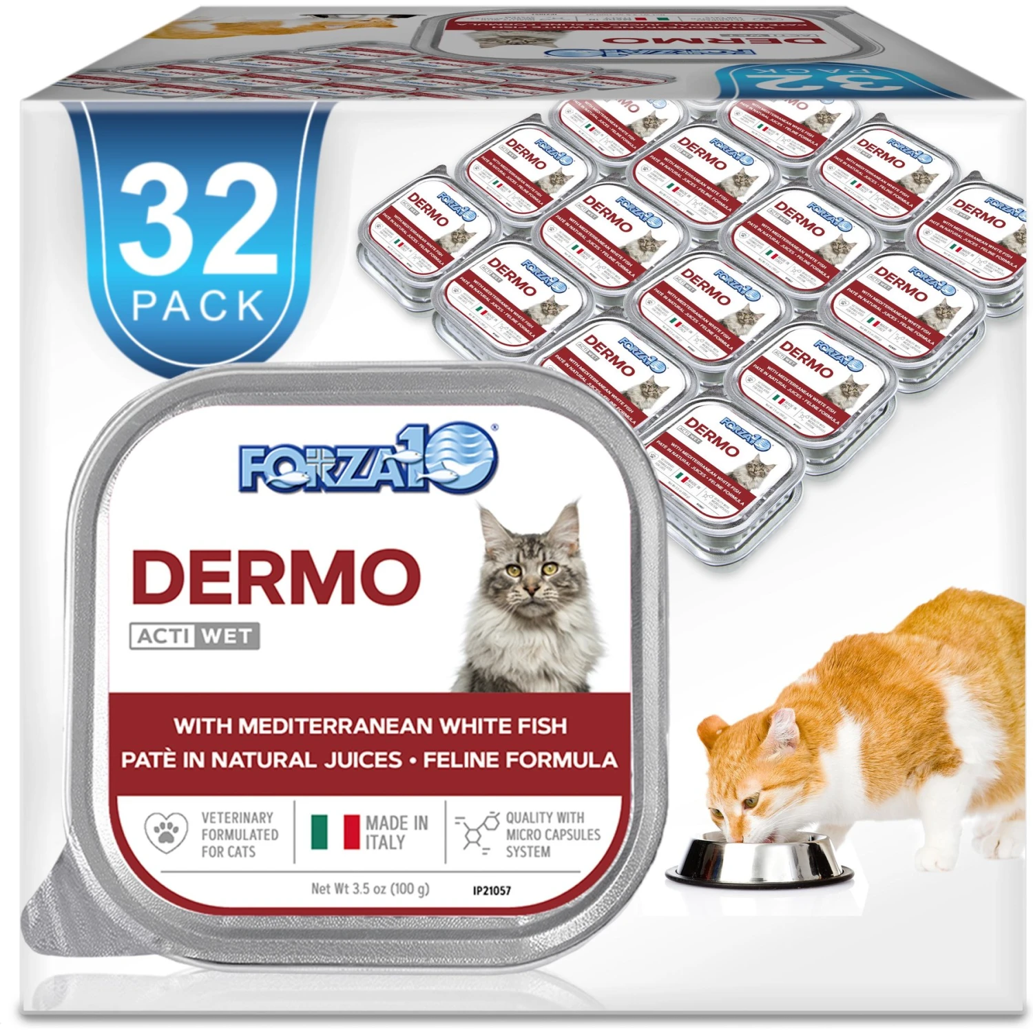 Forza10 Nutraceutic ActiWet Dermo Support Icelandic Fish Recipe Canned Cat Food 1 Forza10 Nutraceutic ActiWet Dermo Support Icelandic Fish Recipe Canned Cat Food