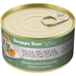 Snappy Tom Lites Chicken With Vegetables Canned Cat Food, 3-oz Can, Case Of 24