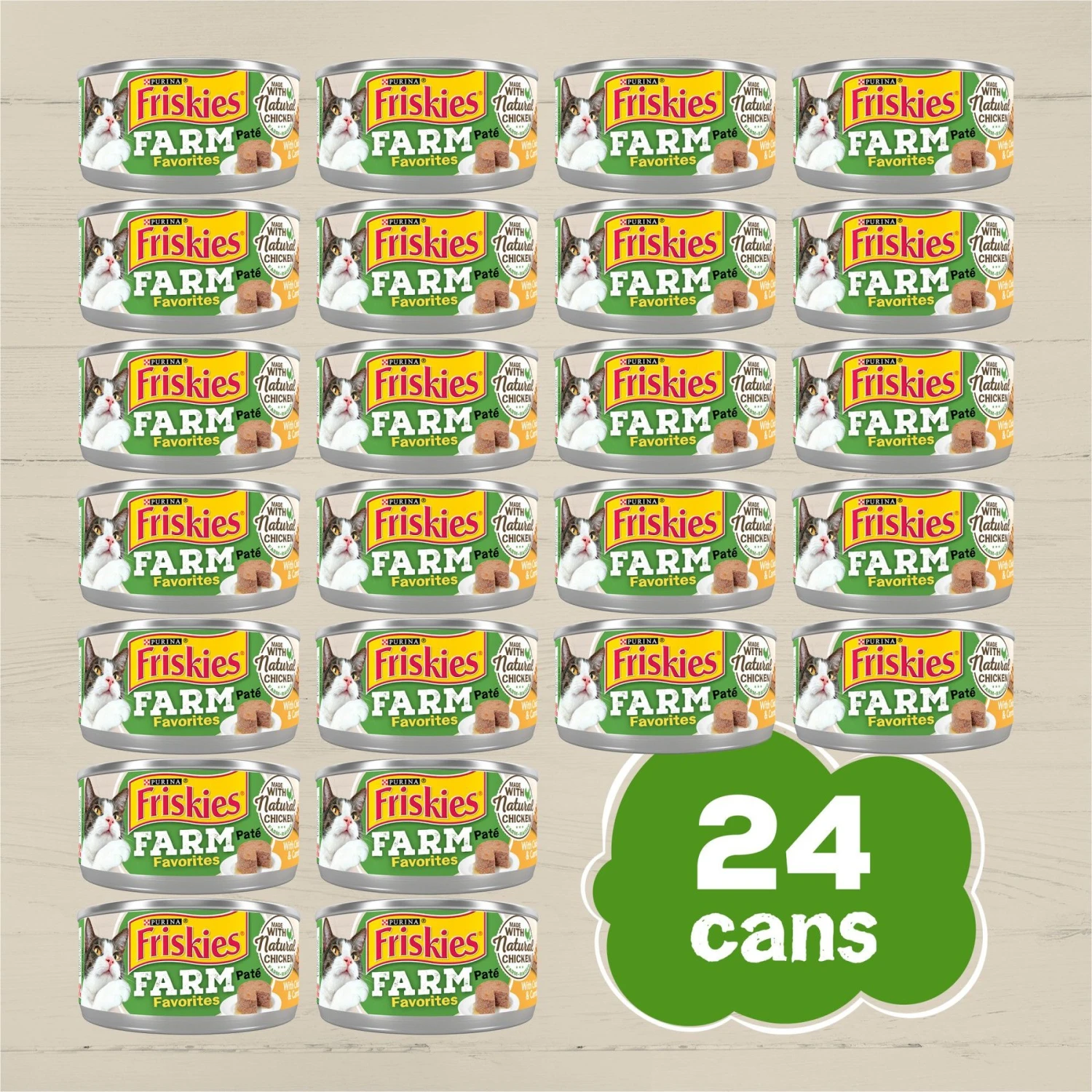 Friskies Farm Favorites Chicken & Carrots Pate Wet Cat Food, 5.5-oz Can, Case Of 24 2 Friskies Farm Favorites Chicken & Carrots Pate Wet Cat Food, 5.5-oz Can, Case Of 24 - Image 2