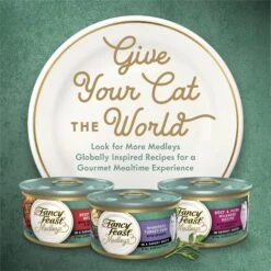 Fancy Feast Medleys Poultry Collection With Garden Greens In Sauce Variety Pack Canned Cat Food, 3-oz Can, Case Of 30 -Wellness Sales Store 215045 PT7. AC SS1800 V1683829514