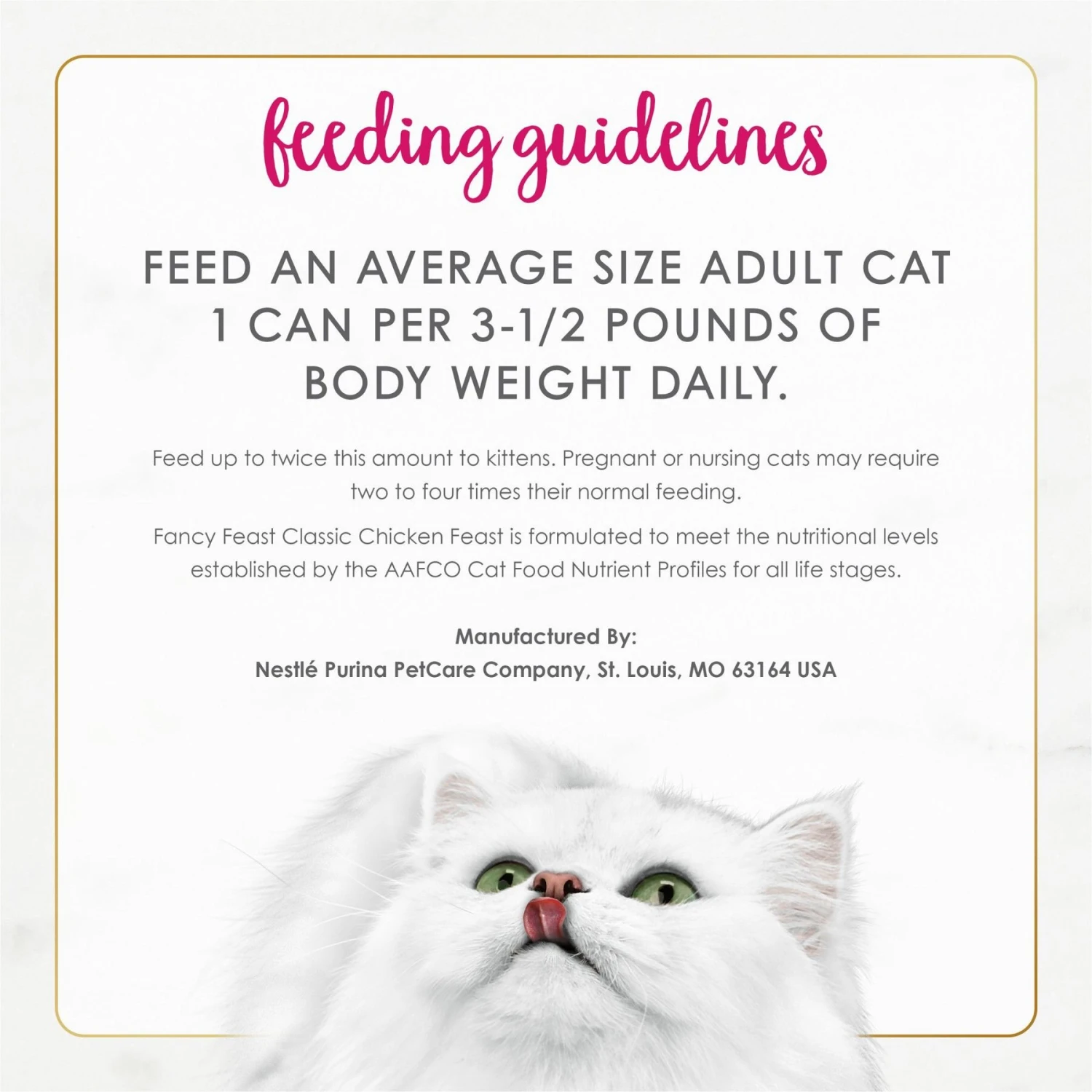 Fancy Feast Classic Pate Chicken Feast Grain-Free Pate Canned Cat Food, 3-oz Can, Case Of 24 7 Fancy Feast Classic Pate Chicken Feast Grain-Free Pate Canned Cat Food, 3-oz Can, Case Of 24 - Image 7