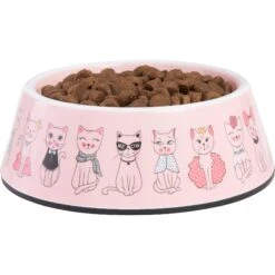 Frisco Pink Cute Cats Melamine Bowl -Wellness Sales Store 216043 PT2. AC SS1800 V1591020680