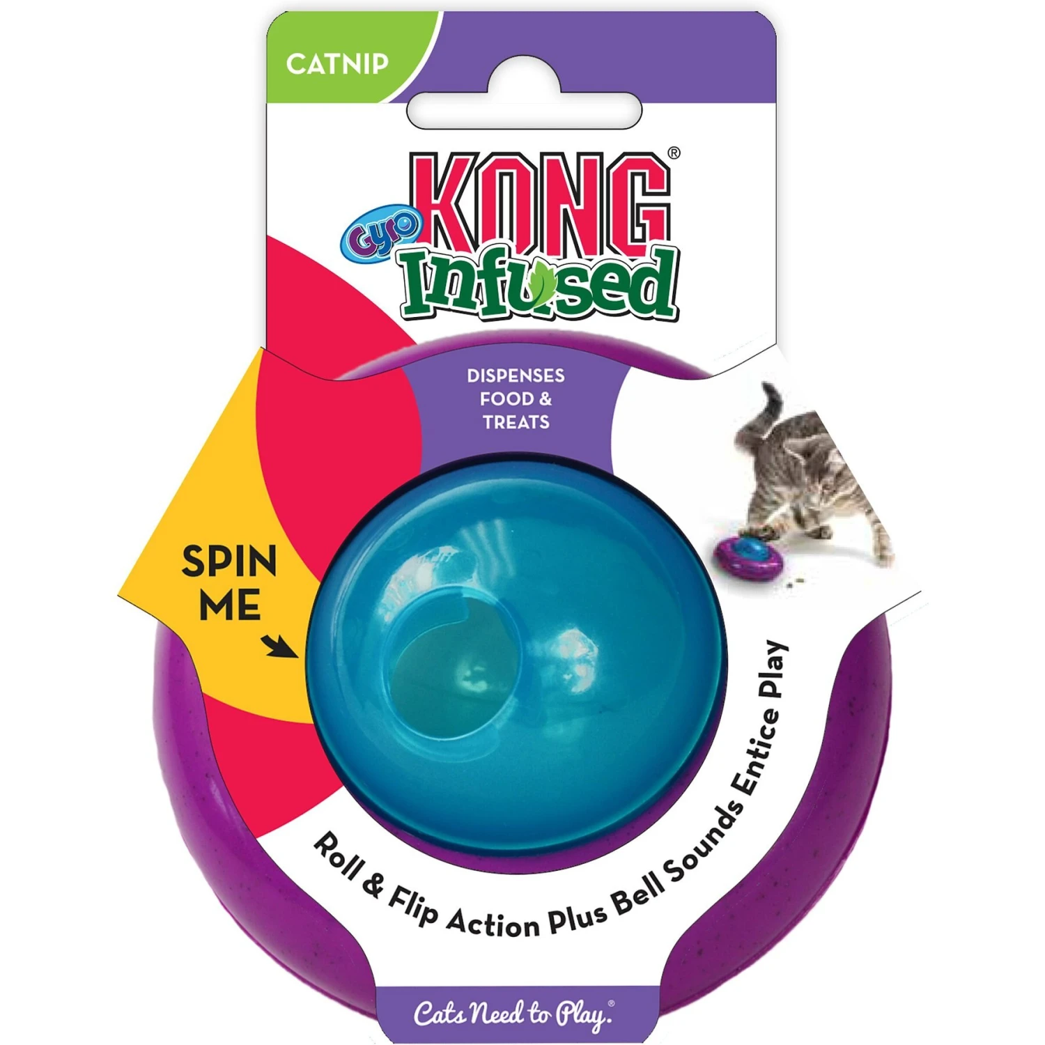 KONG Infused Cat Gyro Cat Toy 4 KONG Infused Cat Gyro Cat Toy - Image 4