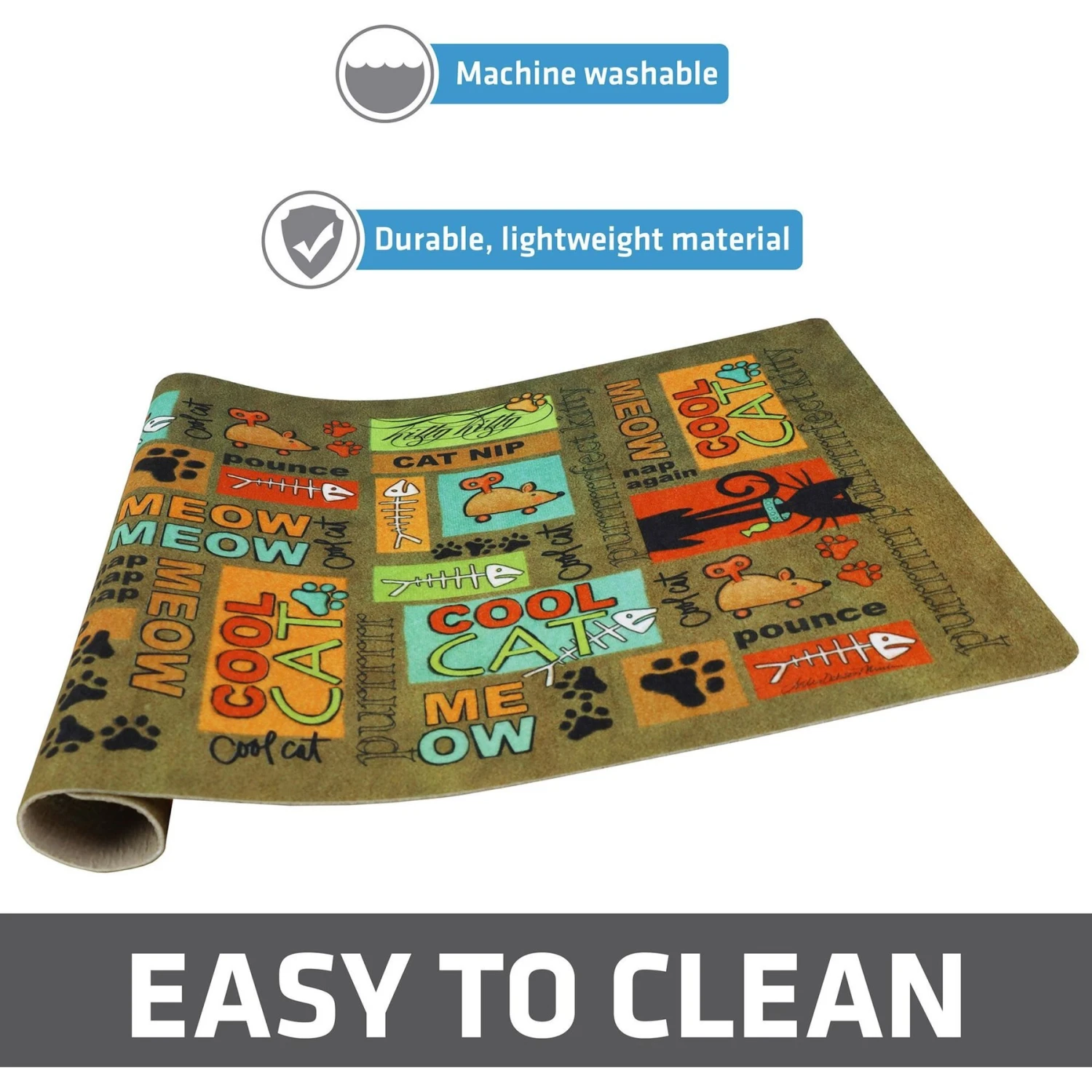 Drymate Absorbent Cat Bowl Food Mat 3 Drymate Absorbent Cat Bowl Food Mat - Image 3