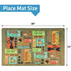 Drymate Absorbent Cat Bowl Food Mat 10 Drymate Absorbent Cat Bowl Food Mat -Wellness Sales Store 222031 PT3. AC SS1800 V1690487470