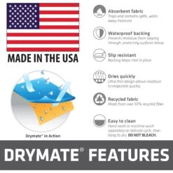 Drymate Absorbent Cat Bowl Food Mat 12 Drymate Absorbent Cat Bowl Food Mat -Wellness Sales Store 222031 PT5. AC SS1800 V1690487500