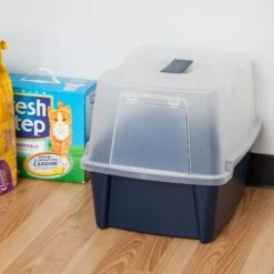IRIS USA Enclosed With Front Door Flap & Scoop Cat Litter Box 16 IRIS USA Enclosed With Front Door Flap & Scoop Cat Litter Box -Wellness Sales Store 231660 PT7. AC SS1800 V1680808960