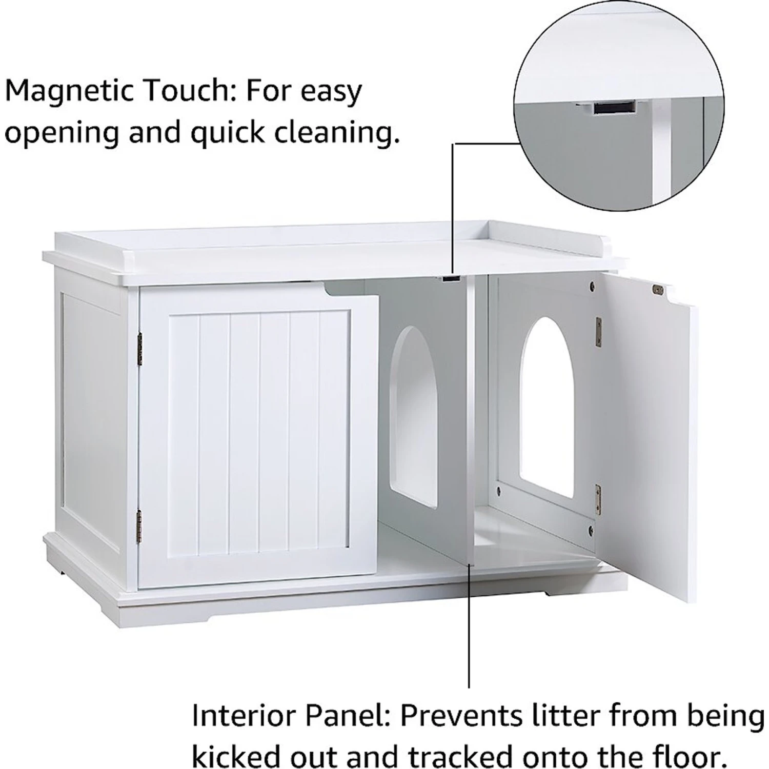 Unipaws Decorative Cat Litter Box Enclosure 4 Unipaws Decorative Cat Litter Box Enclosure - Image 4