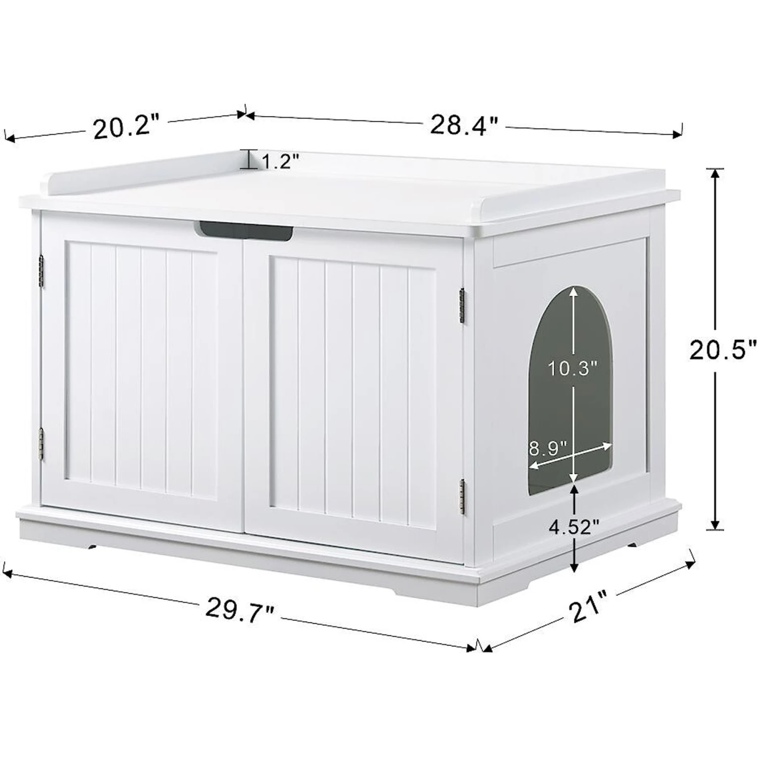 Unipaws Decorative Cat Litter Box Enclosure 6 Unipaws Decorative Cat Litter Box Enclosure - Image 6