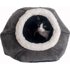 Armarkat Gray Velvet Cat Bed -Wellness Sales Store 251459 PT3. AC SS1800 V1695327589