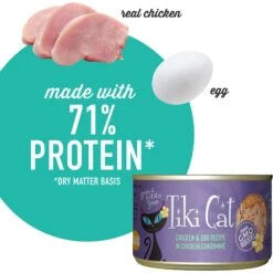 Tiki Cat Luau Chicken & Egg Recipe In Chicken Consommé Grain-Free Wet Cat Food, 10-oz, Case Of 4 11 Tiki Cat Luau Chicken & Egg Recipe In Chicken Consommé Grain-Free Wet Cat Food, 10-oz, Case Of 4 -Wellness Sales Store 259088 PT3. AC SS1800 V1702328807