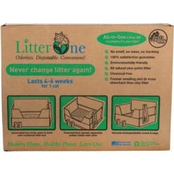 Litter One Biodegradable Disposable Cat Litter Box Kit 10 Litter One Biodegradable Disposable Cat Litter Box Kit -Wellness Sales Store 262935 PT4. AC SS1800 V1606806132