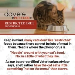 Dave's Pet Food Restricted Diet Phosphorus Chicken Liver & Chicken In Juice Pate Canned Cat Food 9 Dave's Pet Food Restricted Diet Phosphorus Chicken Liver & Chicken In Juice Pate Canned Cat Food -Wellness Sales Store 263159 PT5. AC SS1800 V1606868236