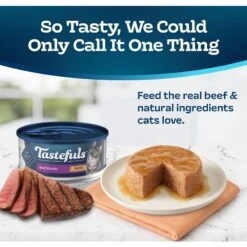 Blue Buffalo Tastefuls Beef Entrée Pate Wet Cat Food, 5.5-oz Can, Case Of 24 10 Blue Buffalo Tastefuls Beef Entrée Pate Wet Cat Food, 5.5-oz Can, Case Of 24 -Wellness Sales Store 264537 PT2. AC SS1800 V1630733203