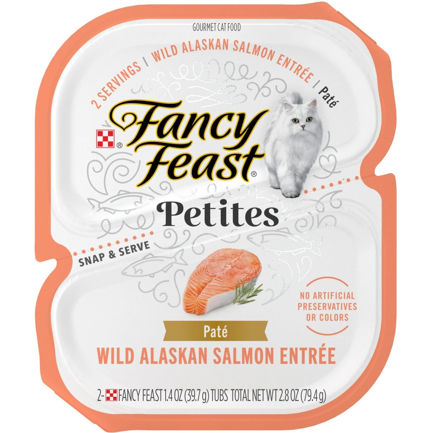 Fancy Feast Petites Pate Wild Alaskan Salmon Entree Wet Cat Food 1 Fancy Feast Petites Pate Wild Alaskan Salmon Entree Wet Cat Food
