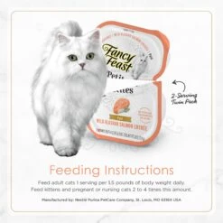 Fancy Feast Petites Pate Wild Alaskan Salmon Entree Wet Cat Food 15 Fancy Feast Petites Pate Wild Alaskan Salmon Entree Wet Cat Food -Wellness Sales Store 265552 PT7. AC SS1800 V1649699498