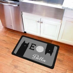 Bungalow Flooring Meow Personalized Floor Mat, 22 X 36 -Wellness Sales Store 286520 PT2. AC SS1800 V1620222732