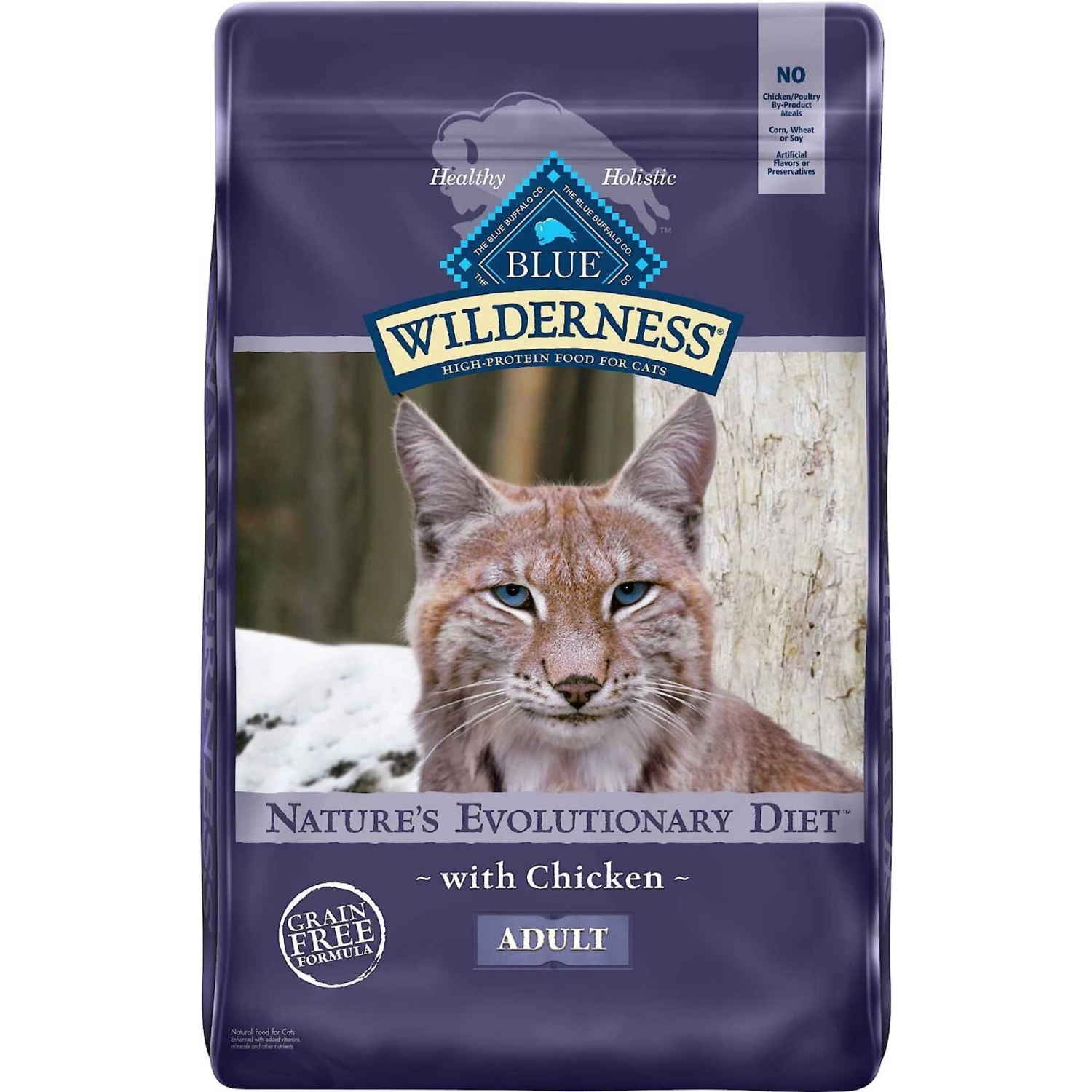 Blue Buffalo Wilderness Chicken Recipe Grain-Free Dry Cat Food & Blue Buffalo Bursts With Paw-Licken Chicken Cat Treats 2 Blue Buffalo Wilderness Chicken Recipe Grain-Free Dry Cat Food & Blue Buffalo Bursts With Paw-Licken Chicken Cat Treats - Image 2