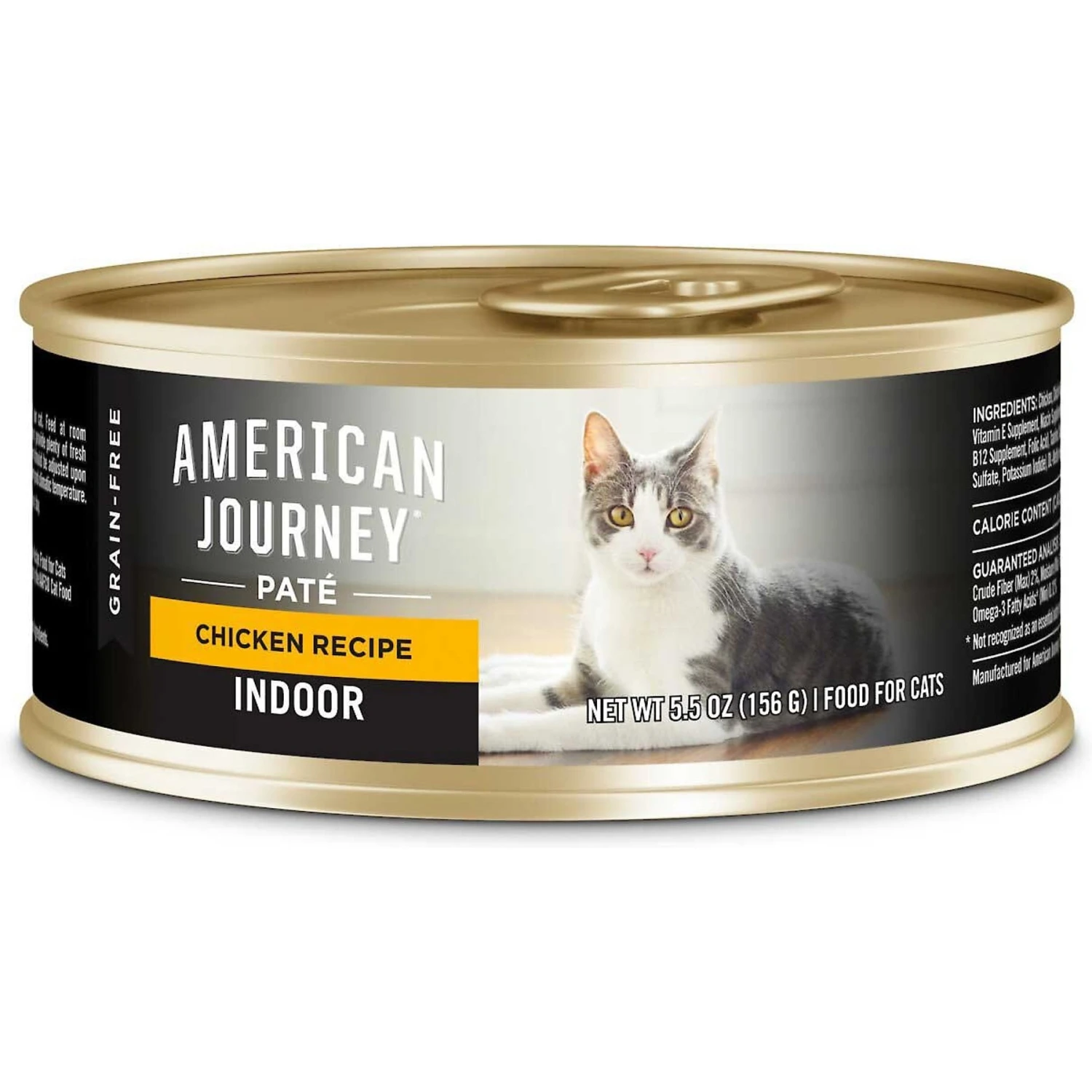 American Journey Indoor Pate Chicken Recipe Grain-Free Canned Cat Food, 5.5-oz, Case Of 24 & Blue Buffalo Freedom Indoor Adult Chicken Recipe Grain-Free Canned Cat Food 2 American Journey Indoor Pate Chicken Recipe Grain-Free Canned Cat Food, 5.5-oz, Case Of 24 & Blue Buffalo Freedom Indoor Adult Chicken Recipe Grain-Free Canned Cat Food - Image 2